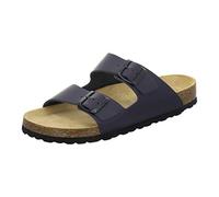 AFS Shoes 3100 Comfortable Men Mules Leather Blue Size: 10 UK