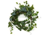 AFS Trailing Artificial Ivy Leaves x 120cm - Variegated or Green - Foliage Greenery (Dark Green)