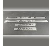 AFSNT 4 Pcs Car Door Sill Protector for Hyundai Bayon 2024 2025 Accessories, Stainless Steel Car Sill Protectors Strips Welcome Pedal Accessories