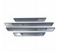 AFSNT 4 Pcs Car Door Sill Protector for Skoda Enyaq iV 2020 2021 2022 2023 2024, Stainless Steel Car Sill Protectors Strips Welcome Pedal Decorative Accessories