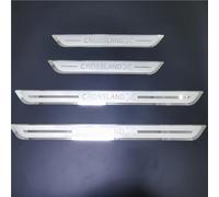 AFSNT 4 Pcs Car Stainless Steel Kick Plates Door Sill for Opel Vauxhall CROSSLAND X 2017-2021,Stainless Steel Auto Accessories Scuff Guard Threshold Cover Pedal Sticker Trim Non-Slip