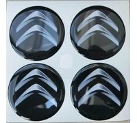 AFSNT 4pcs Car Wheel Hub Centre Caps Cover Sticker for citroen 50 mm,Wheel Hubcap Waterproof Sticker Styling Accessories