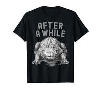 After A While Crocodile Funny Crocodile Joke Saying Pun Mens T-Shirt