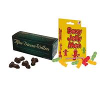 After Dinner Willies & Sexy Jelly Men Sweets Adults Fun Chocolate Willies Willys Perfect Present Gift for Christmas, Stocking Fillers, Secret Santa Light Hearted Party Sweets Ideal for Ladies Women