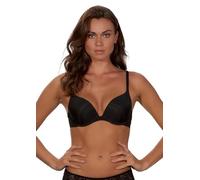 After Eden Women's Single Boost Recycled Fabric Bra, Black, 38C
