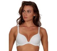 After Eden Women's Single Boost Recycled Fabric Bra, White, 34C