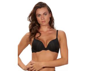 After Eden Women's Two Way Boost in Recycled Fabric Lace and Multifunctional Straps Bra, Black, 36C