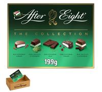 After Eight Dark & Milk Peppermint Chocolate Box 199g - Assorted Mint Chocolates, Smooth Fondants, Rainforest Alliance Cocoa Bundle by UrbanShoppi (Pack of 1)