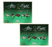 After Eight Dark & Milk Peppermint Mint Chocolate Box, 199g (Pack of 2)