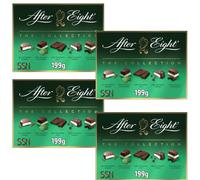 After Eight Dark & Milk Peppermint Mint Chocolate Box, 199g (Pack of 4)