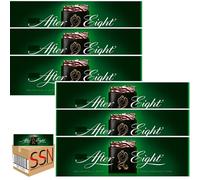 After Eight Dark Mint Chocolate Box 300g chocolate confectionery filled with peppermint-flavoured fondant by SSN Spark Systems Network (6x Box)