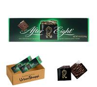 After Eight Dark Mint Chocolate Box 300g - Wafer Thin Mints with Peppermint Fondant, Classic British After Dinner Treat, Bundle by UrbanShoppi (Pack of 1)