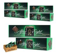 After Eight Dark Mint Chocolate Box 300g - Wafer Thin Mints with Peppermint Fondant, Classic British After Dinner Treat, Bundle by UrbanShoppi (Pack of 6)