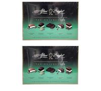 After Eight Mint Flavoured Dark Chocolate Assortment 199g Box in 6 Delicious Peppermint Chocolate Styles Ideal for Xmas Treat and Novelty Gift (Pack of 2, Dark Chocolate)