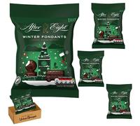 After Eight Winter Fondants Pralines, Dark Chocolate Christmas Figures with Peppermint Filling, London Design Edition, 57g Bundle by UrbanShoppi (Pack of 4)