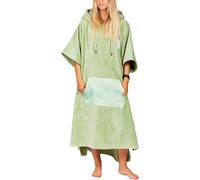 After Essentials - Bath Poncho - Poncho Jacquard Tender Green Green one size