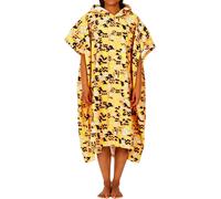 After Essentials - Bath Poncho - Poncho Stamps Tangerine - Yellow Yellow one size