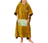 After Essentials - Bathing poncho - Poncho Jacquard Outdoor Shades - Khaki Khaki one size
