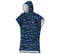 After Essentials - Bath poncho - Japan Waves Midnight - Navy Navy one size