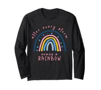 After Every Storm Comes a Rainbow Childrens Positive Message Long Sleeve T-Shirt