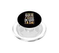 After God Made Me 70 Years Ago He Said Ta Da 70th Birthday PopSockets PopGrip for MagSafe