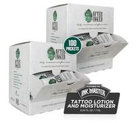 After Inked Tattoo Aftercare Lotion 100 × 7 ml Sachets Moisturizing & Healing Balm for New & Existing Tattoos - Grape Seed Oil Formula, Vegan & Cruelty-Free Skin Care