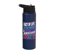 After Monday Tuesday Even The Calender Says WTF Funny Stainless Steel Insulated Water Bottle