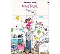 After or Before Calendar - 25 Nonsense to Do with Dad - Pink Girl Version - A3 Size with Easel - Birth or Father's Day Gift - Illustrated Poster