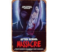 After School Massacre Film Movie Retro Style Metal Tin Sign Home Cafe Bar Pub Wall Decor Metal Poster 8x12 Inch