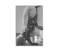 After The Bath Black And WhiteCover Poster Art Canvas Gift for Friends Or for Your Own Use Bedroom Living Room Decoration AestheticUnframe-style 20x30inch(50x75cm)