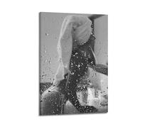 After The Bath Black And WhiteCover Poster Art Canvas Gift for Friends Or for Your Own Use Bedroom Living Room Decoration AestheticFrame-style 24x36inch(60x90cm)