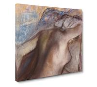 After The Bath by Edgar Degas Canvas Print | Gallery Wrapped 30mm Frame Wall Art | 20x20 inches | Ready to Hang | Modern Picture | Living Room Bedroom Lounge Office