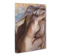After The Bath By Edgar Degas Canvas Print | Gallery Wrapped 30mm Frame Wall Art | 24x16 inches | Ready to Hang | Impressionist Picture | Living Room Bedroom Lounge Office