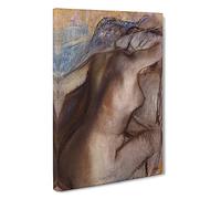 After The Bath By Edgar Degas Canvas Print | Gallery Wrapped 30mm Frame Wall Art | 30x20 inches | Ready to Hang | Impressionist Picture | Living Room Bedroom Lounge Office