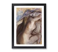 After The Bath By Edgar Degas Classic Painting Framed Print | A4 Black Framed Wall Art | Ready to Hang | Classic Historical Picture | Living Room Bedroom Lounge Office