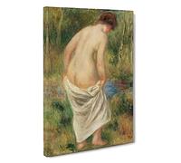 After The Bath By Pierre-Auguste Renoir Canvas Print | Gallery Wrapped 30mm Frame Wall Art | 30x20 inches | Ready to Hang | Impressionist Picture | Living Room Bedroom Lounge Office