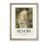 After The Bath By Pierre Auguste Renoir Exhibition Museum Painting Framed Print | A3 Oak Framed Wall Art | Ready to Hang | Modern Historical Picture | Living Room Bedroom Lounge Office