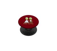 After The Kiss Frog Wedding Couple Fairytale Design PopSockets Adhesive PopGrip