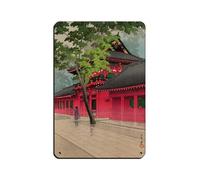 After The Rain at Sanno Poster Tin Sign Vintage Metal Pub Club Cafe Bar Home Wall Art Decoration Poster Retro 8x12inch(20x30cm)