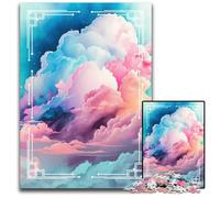 After The Storm Clouds 1000 Piece Jigsaw Puzzle Wooden Puzzles Challenging Brain Teaser for Teenagers Family Game Night Fun 1000 PCS(75x50cm)