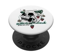 "After The Virus": "Strawberry Skull" PopSockets Adhesive PopGrip