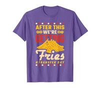 After This We're Getting Fries, Transfer Day, Pineapple IVF T-Shirt, Men, Purple Heather, X-Large