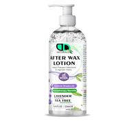 After Wax Lotion with Lavender & Tea Tree Oil - Soothes & Calms the Skin, Hydrates & Nourishes, Prevents Ingrown Hairs, Speeds Up Skin Healing, Cooling Sensation For All Skin Types (250ml Pump)