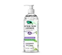 After Wax Lotion with Lavender & Tea Tree Oil - Soothes & Calms the Skin, Hydrates & Nourishes, Prevents Ingrown Hairs, Speeds Up Skin Healing, Cooling Sensation For All Skin Types (500ml Pump)