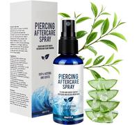 Aftercare Spray, Sterile Saline Solution, Saline Spray, Cleaning Mist for Ear, Nose, Navel, Tongue, Soothing & Cleaning, Aftercare Solution, 60ml