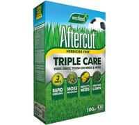 Aftercut 20400504 Herbicide Free Lawn Triple Care 100m2 Spreader Box, Yellow, 3.5 kg