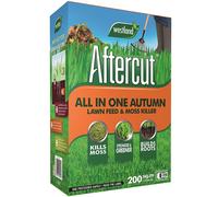 Aftercut All in One Autumn Lawn Feed & Moss Killer, Durable, 7kg Box- 200m2 Area