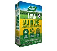 Aftercut All In One Lawn Feed, Weed & Moss Killer - Fast-Acting Lawn Fertilizer for Healthy Growth, Effective Weed and Moss Control - Ideal for Lush, Green Lawns (150m2)
