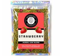 Afterglobe Strawberry Herbal Blend | Pre-Ground & Stick-Free | Lemon Balm, Raspberry Leaf & Hibiscus | Loose Herbal Tea (30g)
