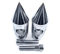 AfterMokit Replacement 1 inch Handlebar Risers for Harley Davidson for Yamaha V-Star Road Star for Honda Shadow Valkyrie for Suzuki for Kawasaki Vulcan 900 Chrome